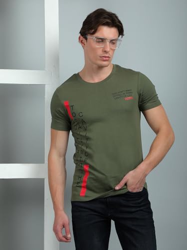 Image of Dollar Pack of 1 Cotton Printed Men Tshirt