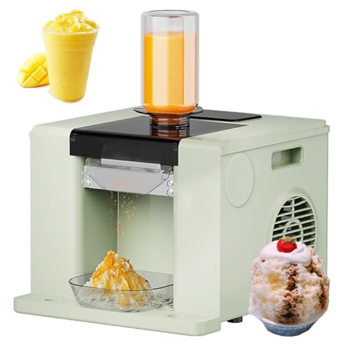 Electric Ice Crusher - Automatic Cleaning, Effortless Shaving for Home Bars & Restaurants, Heavy Duty, Stainless Steel, Quick & Easy Ice Shaving Machine