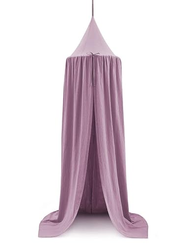 Dekorativer Betthimmel Zelt Nordville aus zarter Baumwolle - Lila Cover