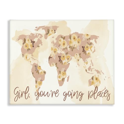 Stupell Industries Girl You're Going Places, 16 x 20 Inch Canvas Wall Art