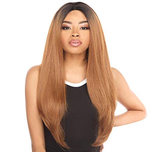 The Stylist Synthetic Lace Front Wig Swiss Lace Silk Top Swiss Goddess (1B)