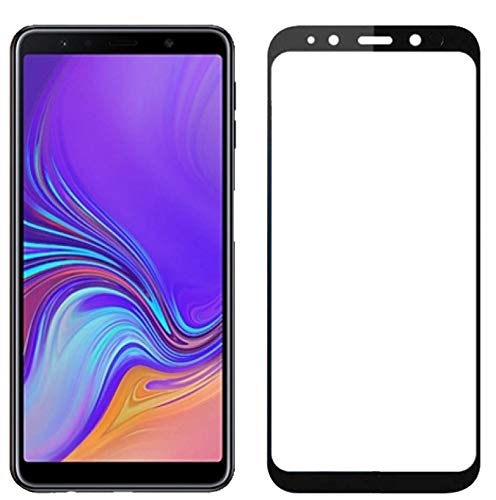 Image of Tempered Glass Screen Protector Compatible For Samsung Galaxy A7 2018 with Edge to Edge Coverage and with Easy Installation Kit