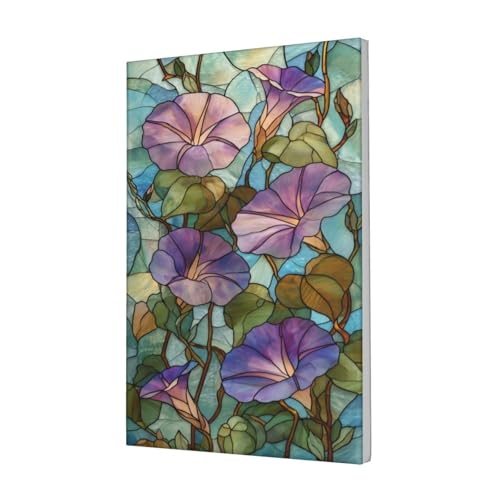 Lienzo de gloria de la mañana tipo vitral para decorar un salón acogedor con cuadro Woshuwo