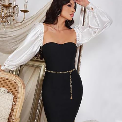 Waist Chain for Women Metal Belly Chain Waist Belt Accessory2