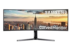 SAMSUNG CJ89 43&quot; Curved UltraWide 3840 X 1200 Resolution 120Hz Monitor (LC43J890DKNXZA), Black