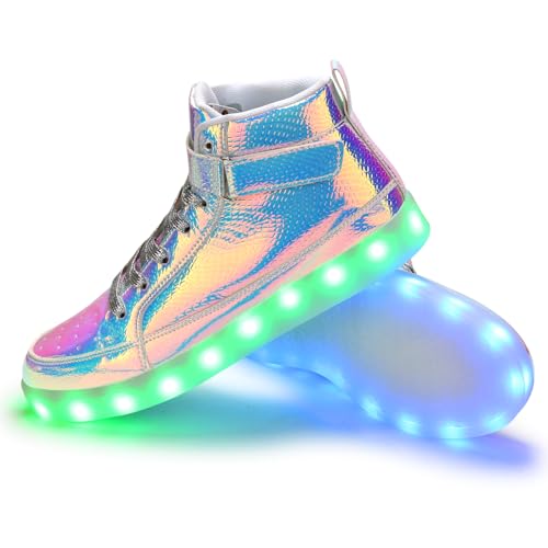 Kunwfnix 04-KSXZ-0447-US-PL-36 Light Up Shoes Men Women Led Shoes High Top Adult Light Up Sneakers Glow In The Dark Shoes thumb #1