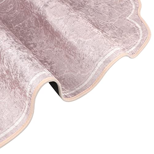 YJZQ Muslin Prayer Rug Thick Padded Flannel Velvet Arch-shaped Rug Islamic Prayer Mat Luxury Islamic Prayer Rug Carpet for Adults With Tassel Khaki - Image 2