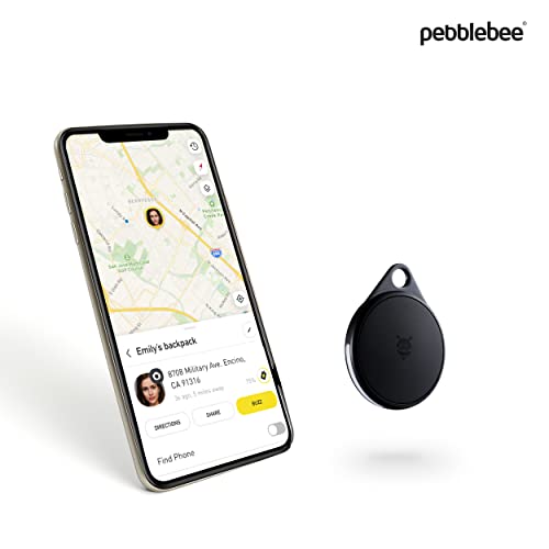 Pebblebee Clip | Rechargeable Item Tracker | Compatible With Apple Find My | 500Ft Bluetooth | Water Resistant | Works With Google Assistant & Amazon Alexa #TOP2