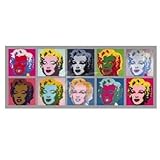 (22x52) Andy Warhol Ten Marilyns 1967 Art Print Poster