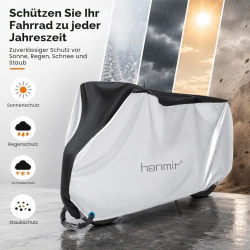 Fahrradabdeckung, wasserdicht, für den Außenbereich, Anti-Staub, Regen, Schnee, UV, Fahrrad-Regenschutz für Mountainbikes… – Ansicht 3