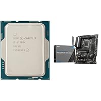 Intel Core i7-12700K 12. Generation Desktop Prozessor BX8071512700K & MSI PRO Z690-A WiFi DDR4 Mainboard ATX, unterstützt Intel Prozessoren 12. Generation, LGA 1700-14 Duet Rail 55A VRM