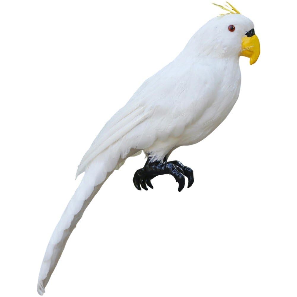 Décoration d'oiseau pour pelouse avec cette statue de perroquet artificiel