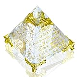  KRISININE Piramide di cristallo con statua a piramide di cristallo con supporto in vetro ornamentale decorazione spirituale