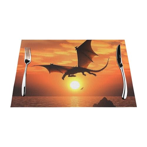 Set de table de qualité supérieure en PVC tissé résistant à la chaleur pour table de créateur