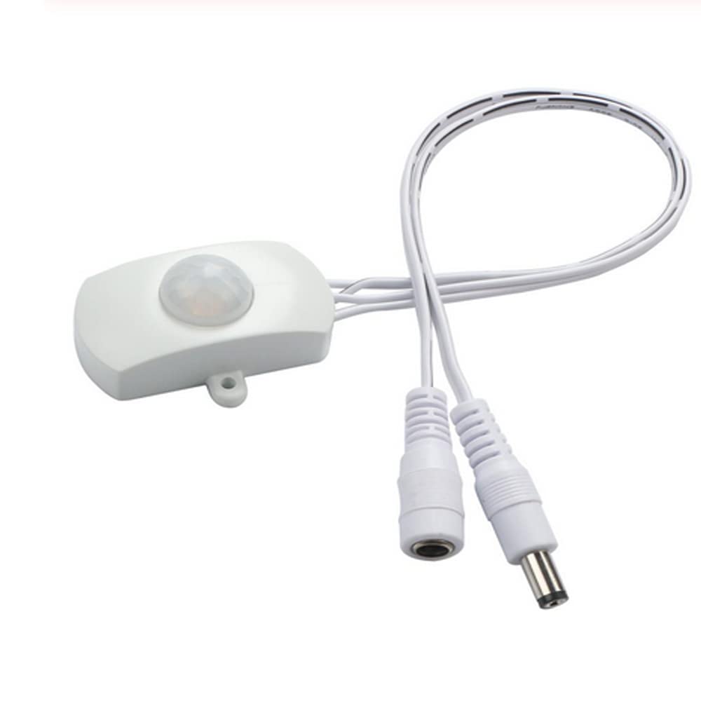 PIR Sensor Switch IR Motion Sensor Mini PIR Infrared Detector Switch Module for LED Strip Light DC 5V 12V 24V 5A - (Color: Ivory)