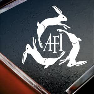 Afi White Underground Rabbit Punk Band White Silhouette Car Window ...