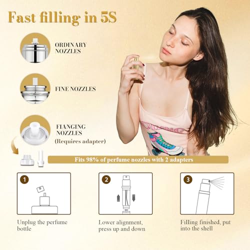 JOOMOKO-Perfume-Atomiser-Perfume-Travel-Bottle-10ML-Refillable-Perfume-Bottle-Portable-Perfume-Dispenser-Empty-Perfume-Spray-Bottle-Easy-to-Refill-Perfume-Atomiser-for-Women-Men-GOLD