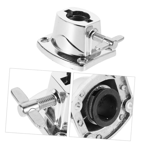 Placa base de soporte para tambor de metal para montaje de tambor, soporte de platillo para batería, soporte para caja, alta durabilidad miniatura 6