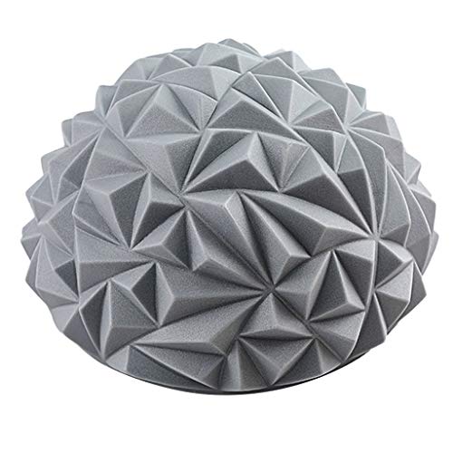 Balance-Kugeln,Colorful Noppenball Massageball Halbkugel Balance-Pad Ideal für Balance-Training,8cm hoch und 16cm Durchmesser (Grau)