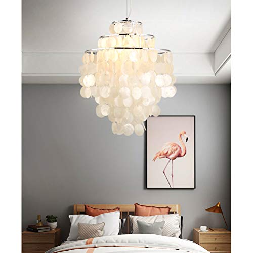 Ceiling Lights Dining Room Bedroom Shell Piece Chandelier Modern Design Flush Mount Hanging Lamp...