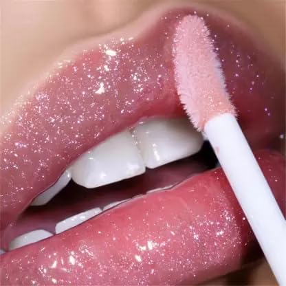 Sassyvilla Cute heart shape Lipgloss for girls lip balm korean lipgloss pink shiny lips waterproof long lasting liquid glitter lipgloss for women (pack of 2) - Image 2