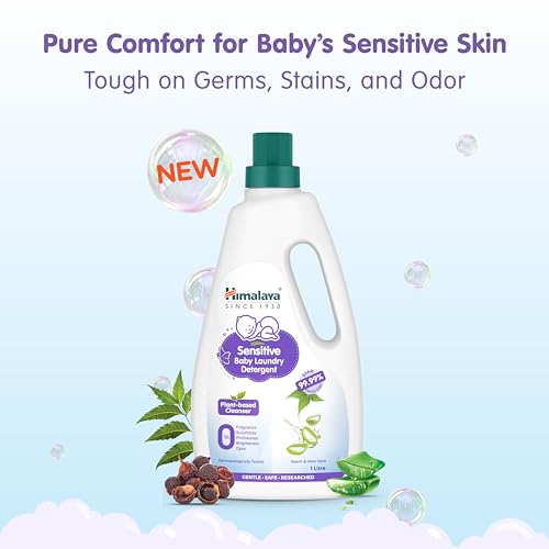 Image of Himalaya Sensitive Baby Laundry Detergent 500 ML | Fragrance-Free, For Sensitive Skin, Liquid (Pack of 2)