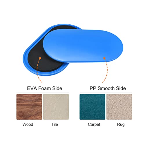 Discos core sliders de doble cara con fundas ovaladas para proteger tu suelo 4
