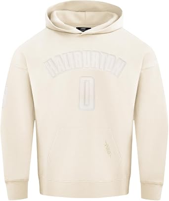 Pro Standard Mens Nba Indiana Pacers Neutrals Player Fleece Pull Over Hoodie