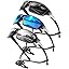 06-black/Iceblue/Silver