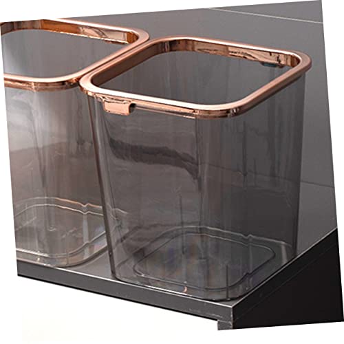 Caneca de Basura Rectangular Ligera para Hogar y Oficina miniatura 3