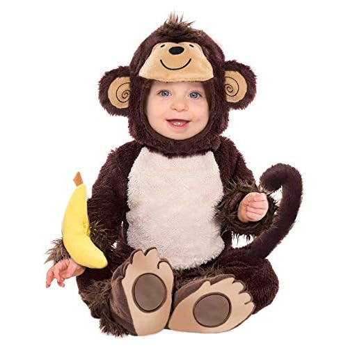 amscan - Disfraz de monito descarado infantil, disfraz bebé, carnaval, fiesta de disfraces