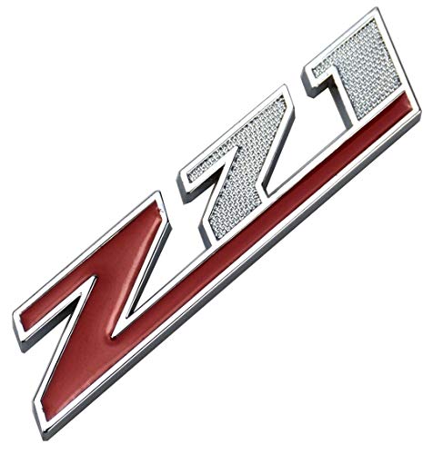 Image of Aimoll 2pcs Grille (Small) Z71 Emblem Badge Replacement for Gm Chevrolet Silverado 2500hd 3500hd Sierra Tahoe (Chrome Red)