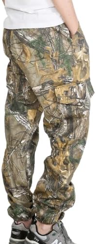 Men's Hot Weather Camouflage Sweat Trailcrest Pants Military Clothing Paintball Pants(Dead Tree-L), Large, Brown