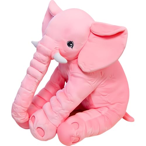 Image of Ryttir 24 Inch Fuzzy Large Elephant Stuffed Animal, Soft Stuffed Elephants Plush Toy Newborn Gift, Funny Elephant Gifts for Baby Women Girls Boys