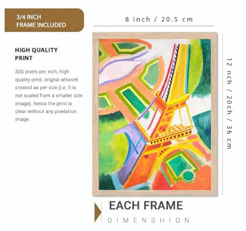 Image of BLINKART Abstract Art Aesthetic Modern Art Walls With Frame | Natural Wood Texture | Living Room Bedroom Office Wall Decoration | Poster Home Decor Frames Wall Bedroom | 12x8 Inches (D351)
