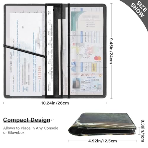 Organizador de coche cuero slim miniatura 3