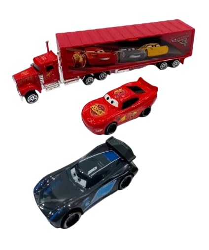 Bestie toys Metal Die Cast Racers Series Metal CarVehicles CarToy Vehicle Play Set for Kids RacingCars for Competition and Story Play ToyCars (2 Cars with Truck)-image-38