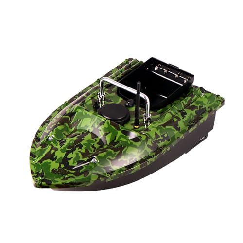 Barco de cebo para pesca con control remoto, barco de cebo con motor doble, buscador de peces, soporte de crucero automático, corrección automática de ruta para pesca,B-5200mAh