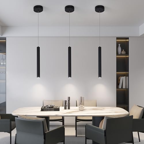 SUNMOO 3 Light Black Mini Pendant Lighting Modern Pendant Light,11.81in by SUNMOO - Used condition - Image 7