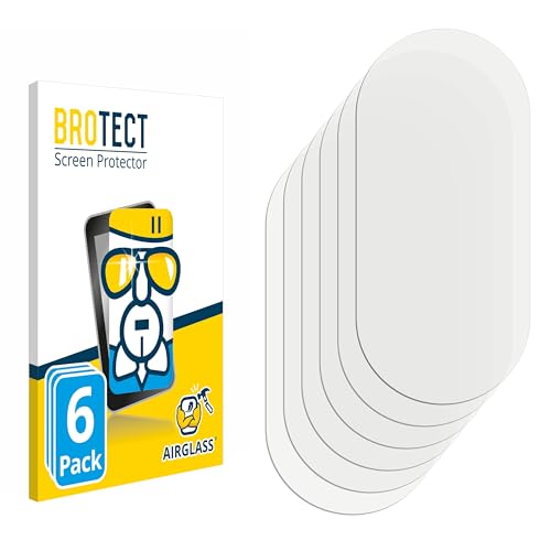 brotect Glass Screen Protector Film compatible with Braun ThermoScan 3 (6 Pack) - Glass-Foil 9H Protection [Scratch Resistant, High Clarity]