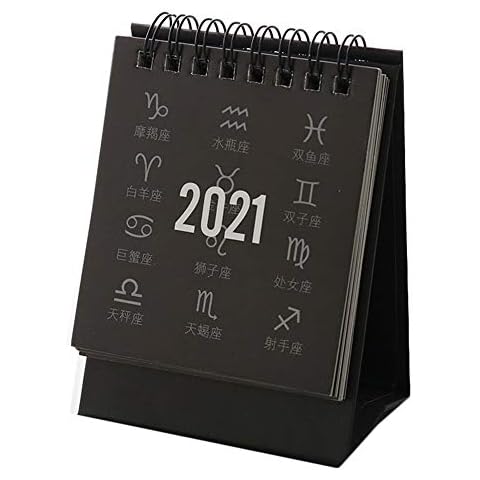 1Pc Desk Calendar Simple Style Design Monthly Planner Daily Desktop Pad Calendars for Home or Office Cover
