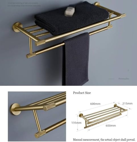 Ensemble de matériel de salle de bain moleté en laiton chic - 7