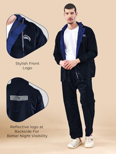 Image of LUX VENUS Reversible Rain Coat for Men.