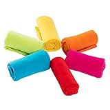 CAI TENG 6er Set Polar-Fleecedecke Tagesdecke 125 X 150 cm Kuscheldecke Oeko Tex Warm & Weich Reisedecke für Couch Farbige