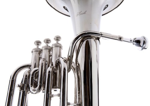 Hawk Wd-Bt512 Baritone Horn With Case And Mouthpiece, Nickel #TOP1