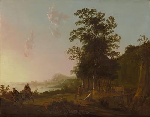 Impresión en lienzo de paisaje clásico para decorar paredes de oficina y zonas de estudio