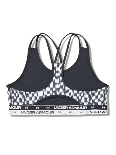 Under Armour Girls HeatGear Mid Impact Print Sports Bra3