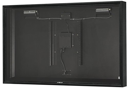 Apollo Outdoor TV Enclosure for 60\" to 65\" LED/LCD Televisions - Includes Weatherproof Non-articulating Wall Mount with tilt - Black