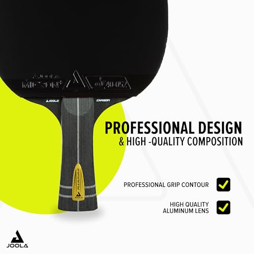 Image of JOOLA Infinity Carbon Professional Ping Pong Paddles - Ergonomic Comfort Grip - ITTF Approved Rubbers - Professional Ping Pong Paddle for Advanced Control & Speed - Table Tennis Racket