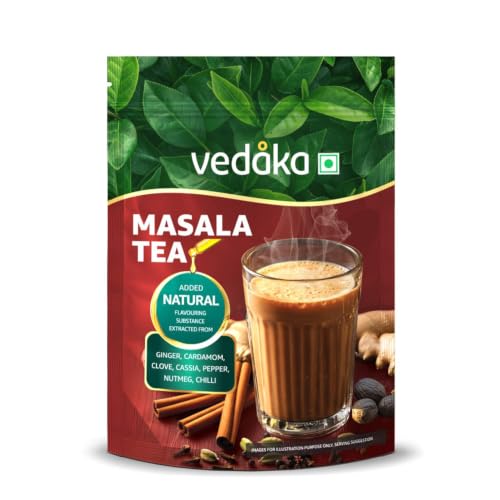 Image of Amazon Brand - Vedaka Masala Tea 1 Kg | Classic Indian Spiced Chai | Rich Aroma & Strong Flavour | No Artificial Colours | Low Caffeine | Perfect for Milk Tea & Daily Use